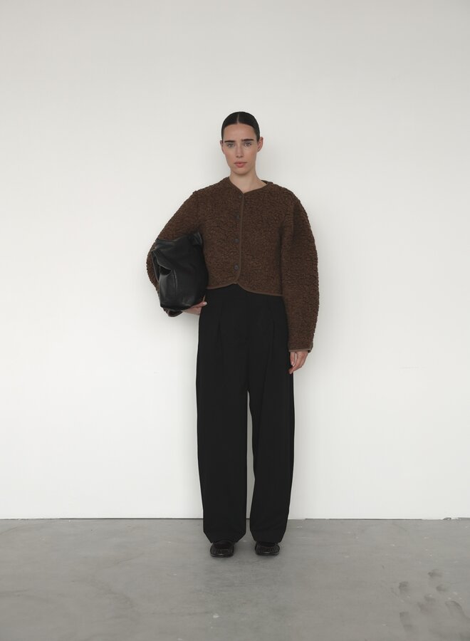 Club L'avenir sima teddy jacket walnut