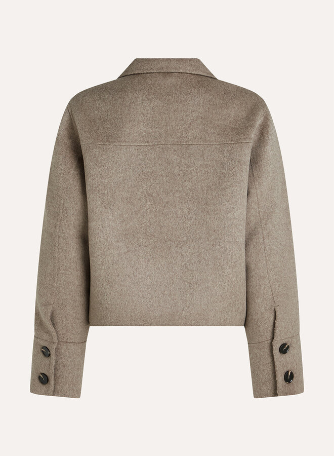 Circle sef jacket beige velvet