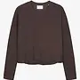 Catwalk junkie tuck in long sleeve brown