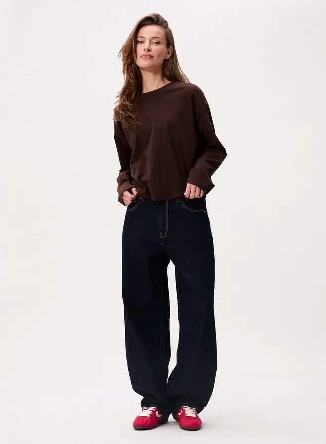 Catwalk junkie tuck in long sleeve brown