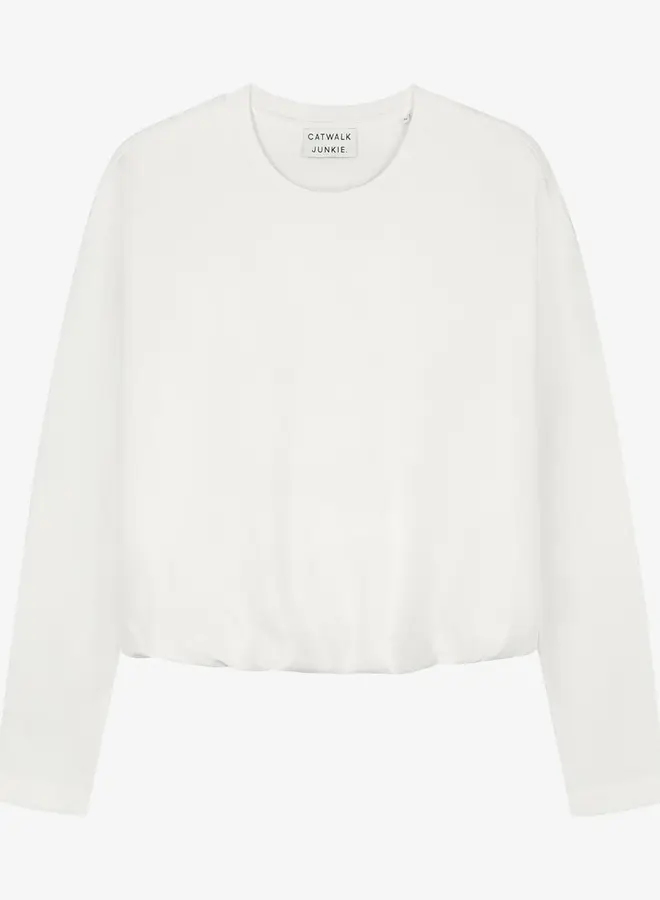 Catwalk junkie tuck in long sleeve white