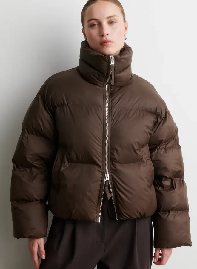 Second F. riya puffer jacket demitasse