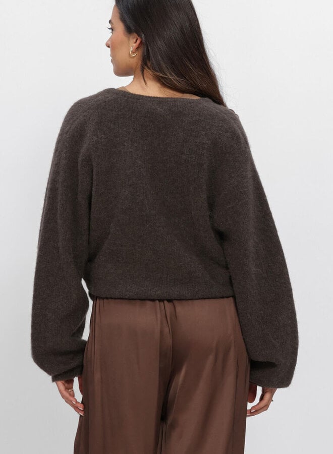 Second Female gabby wrap knit demitasse