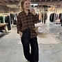 MEW mateo shirt bison check blouse