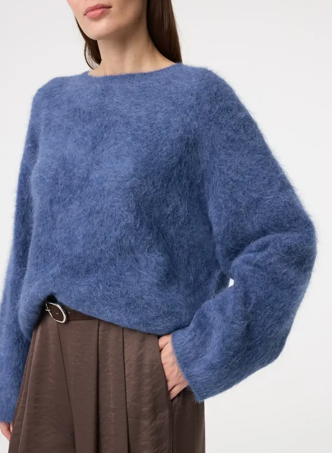 Knit-ted amalia pullover mid blue