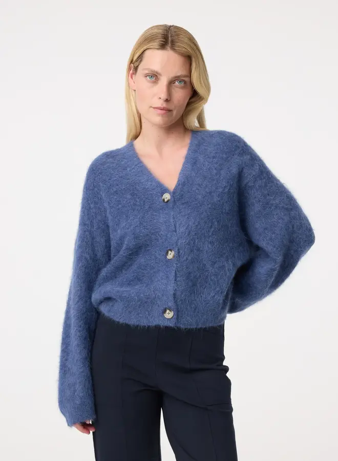 Knit-ted maris cardigan mid blue