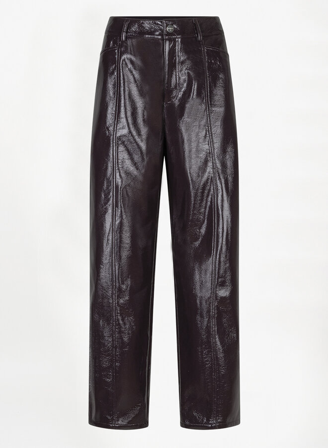 Dante6 scene faux leather pants plum