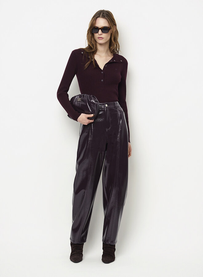 Dante6 scene faux leather pants plum