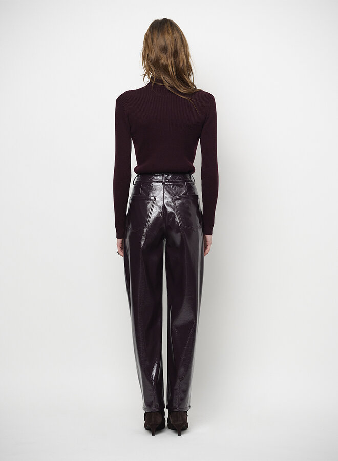Dante6 scene faux leather pants plum