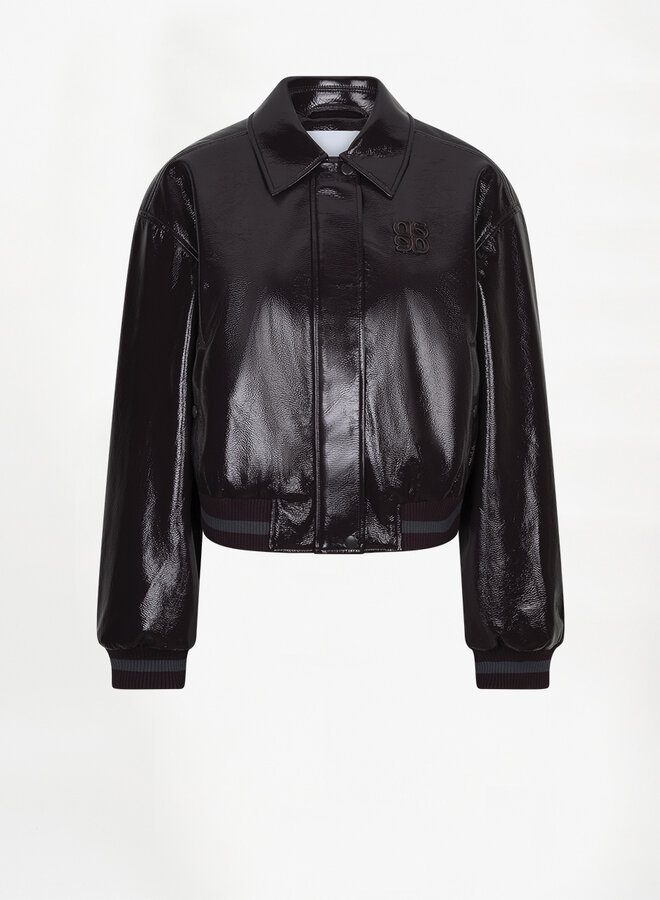Dante6 dalyn faux leather bomber plum