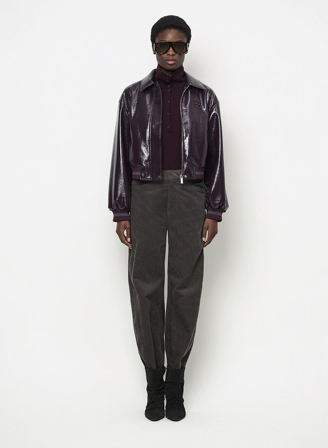 Dante6 dalyn faux leather bomber plum