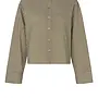 Second Female vena cropped shirt camel