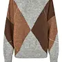 Second Female forca knit v-neck light grey