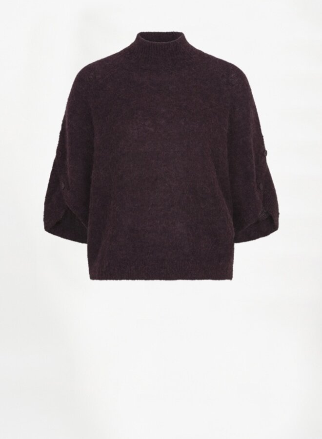 Dante6 mahani cape sweater plum