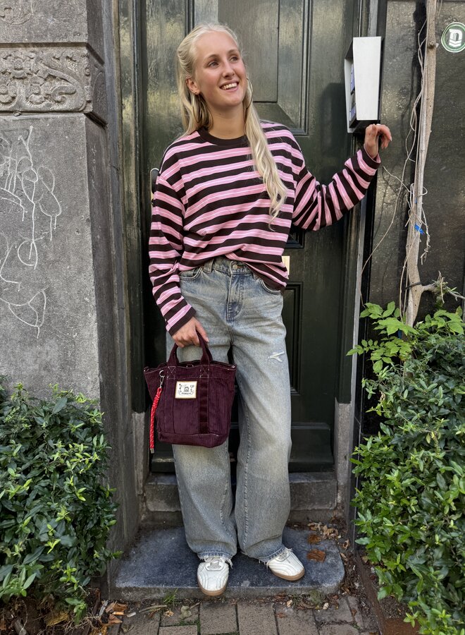 Catwalk junkie striped long sleeve brownie