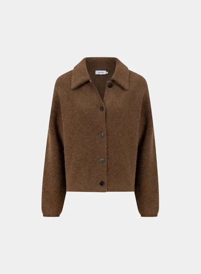 Knit-ted gigi cardigan mid brown