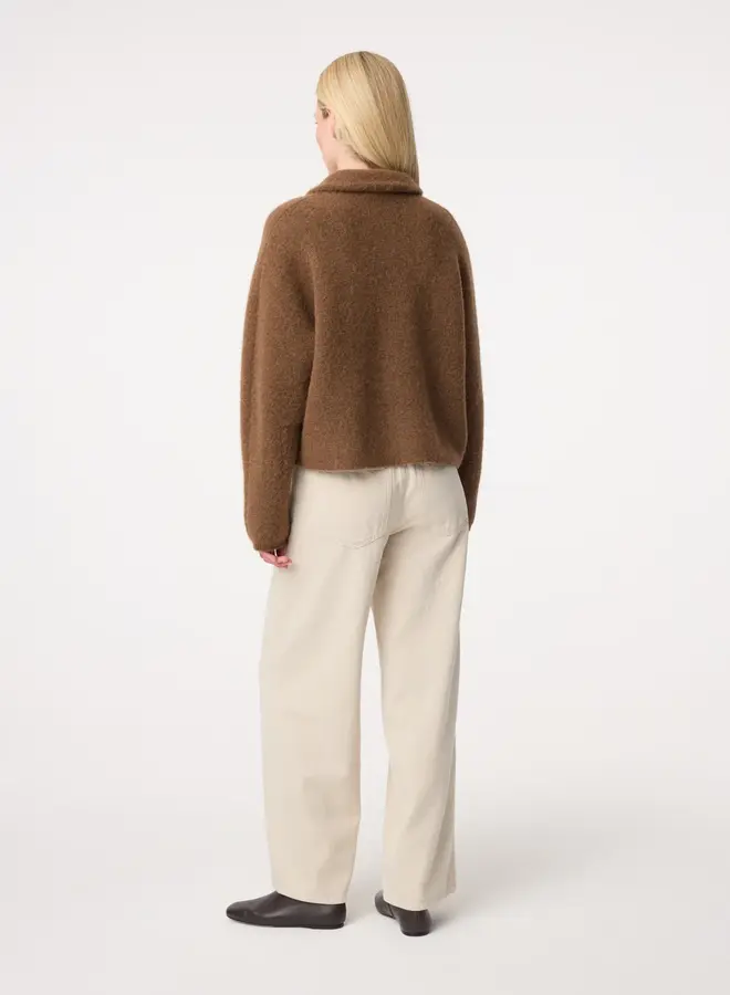 Knit-ted gigi cardigan mid brown