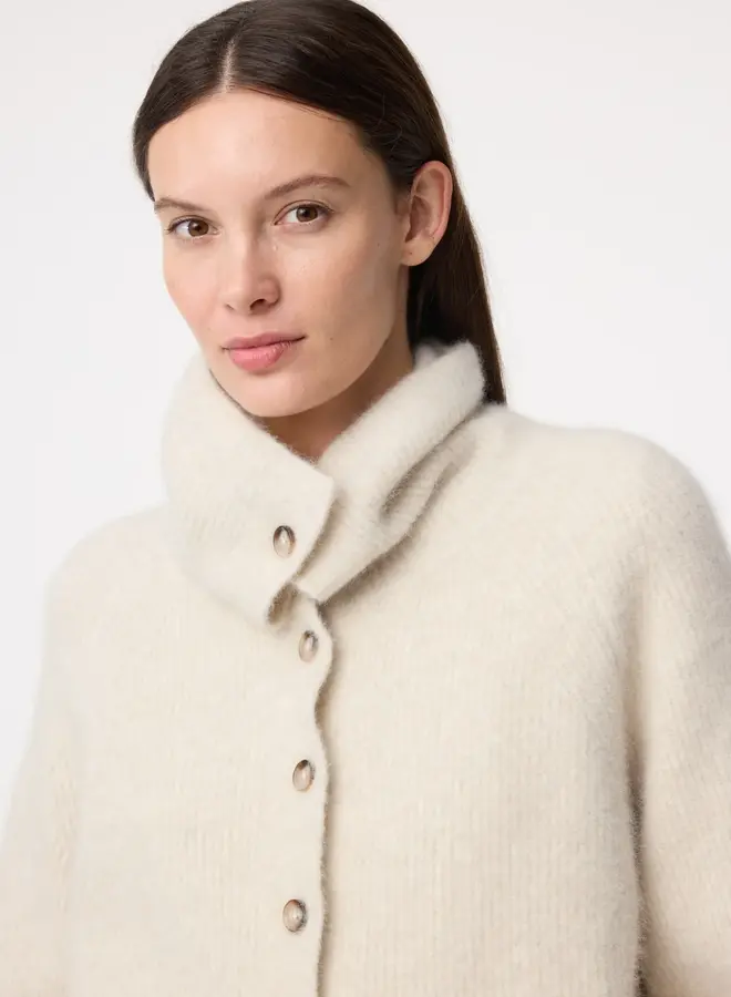 Knit-ted milo cardigan greige