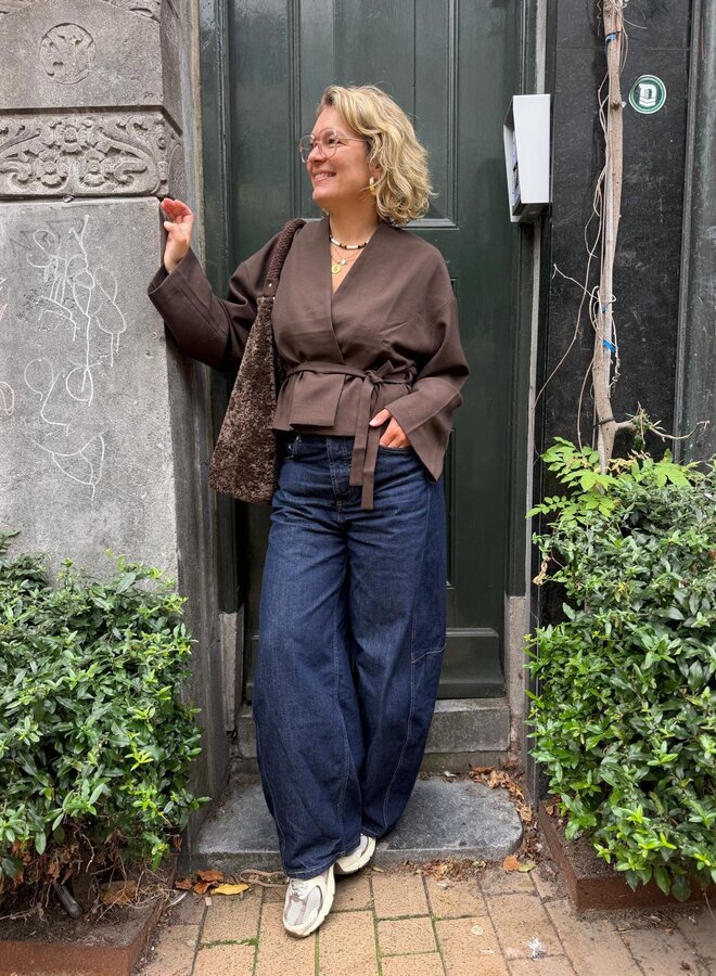 Club L'avenir zahira jacket chocolate