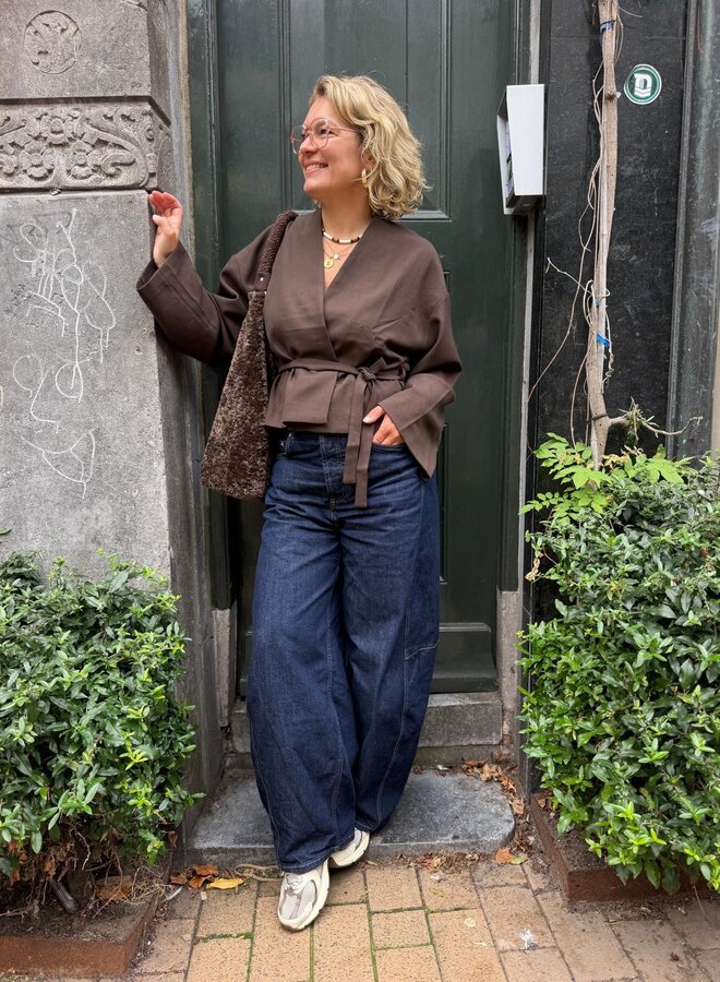 Club L'avenir zahira jacket chocolate