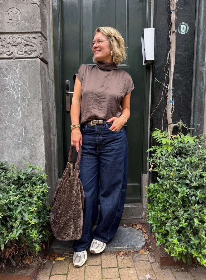 Knit-ted mira top choco