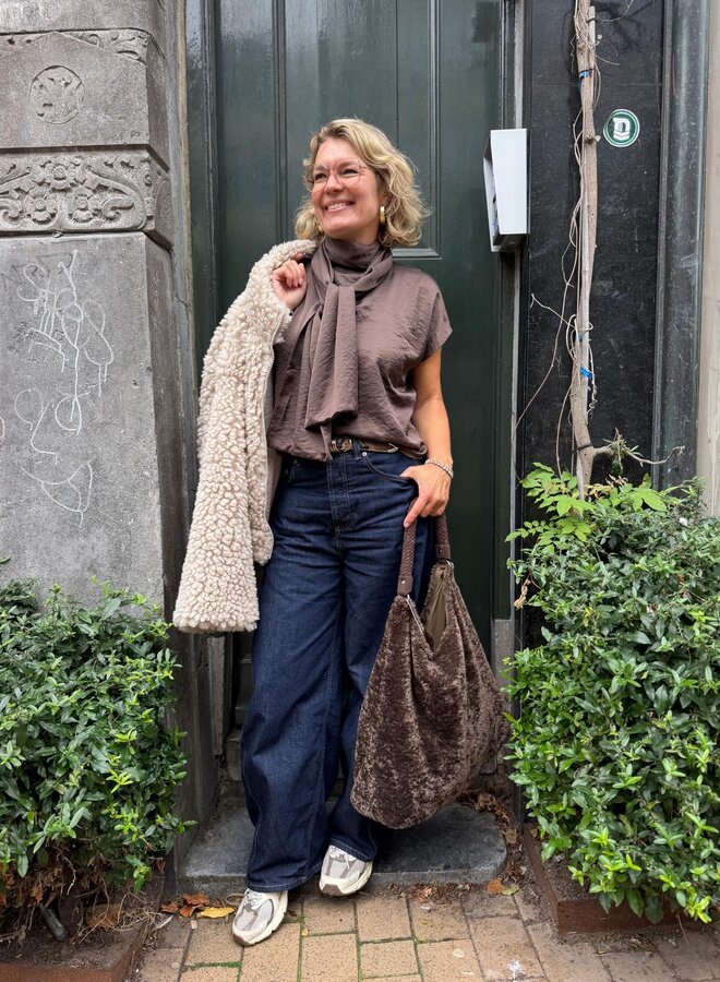 Knit-ted mira top choco