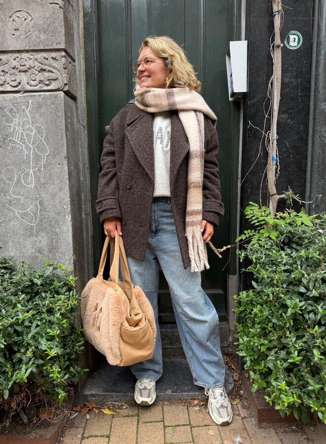 By Bar scott melange coat brown