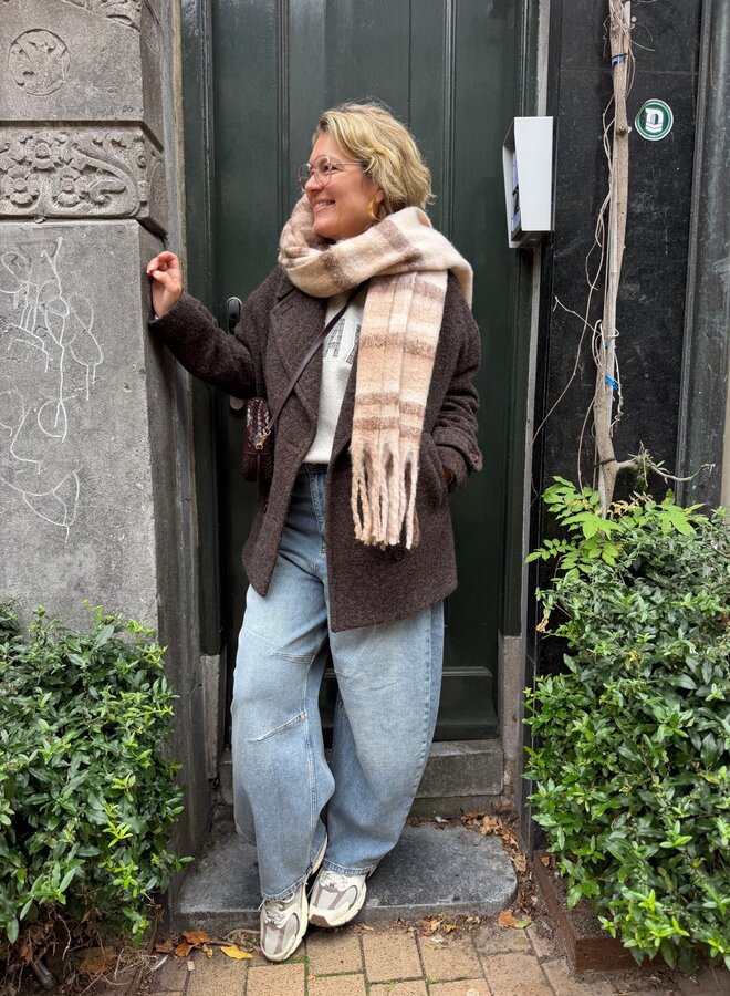 By Bar scott melange coat brown