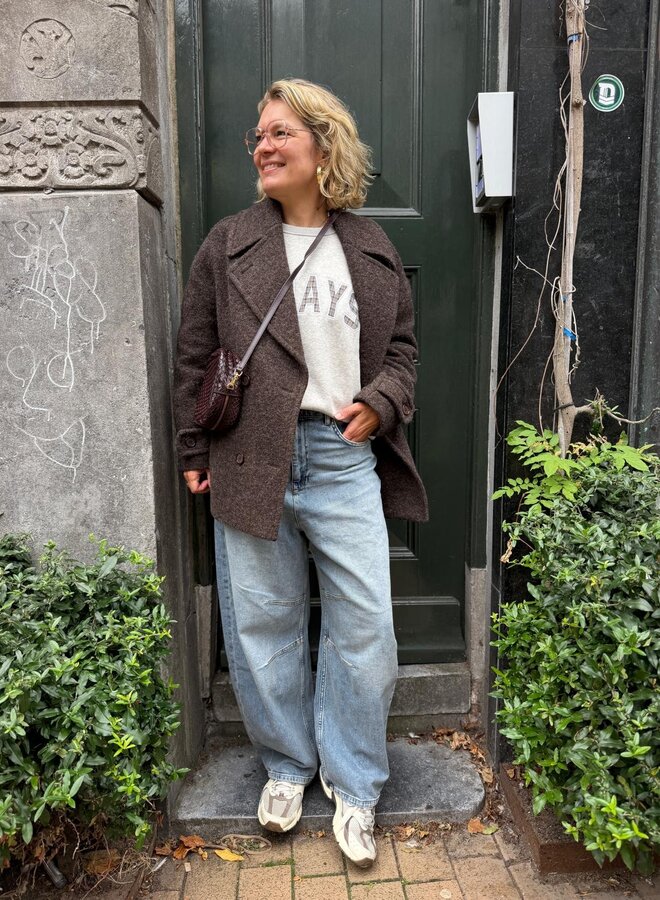 By Bar scott melange coat brown