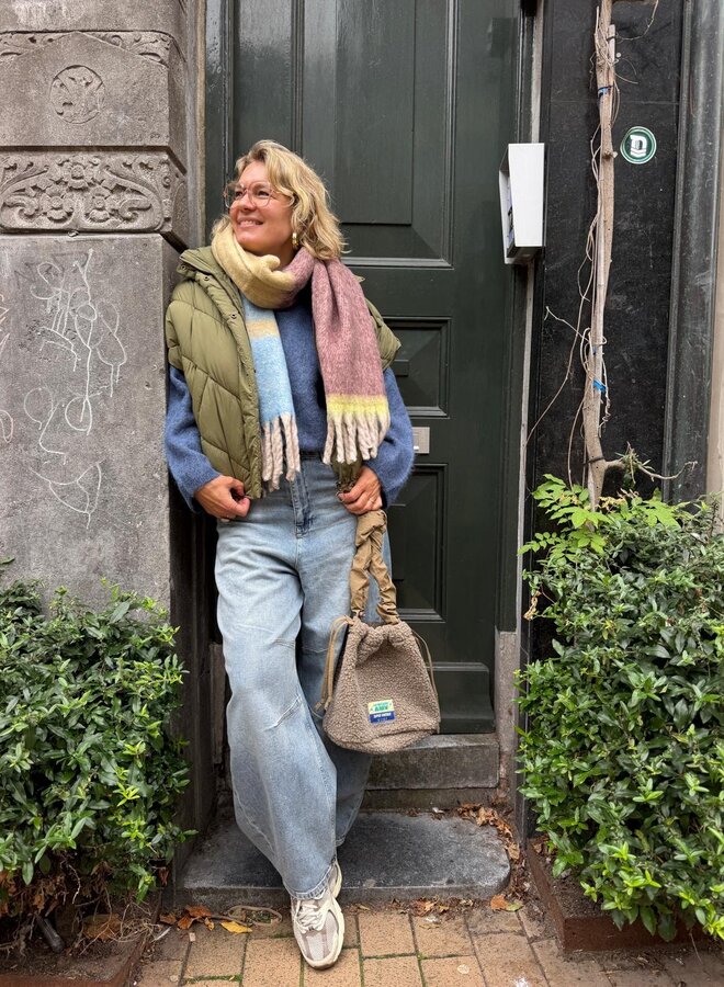 Knit-ted amalia pullover mid blue