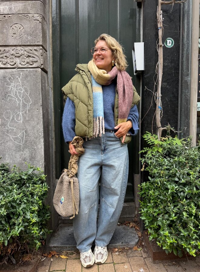 Knit-ted amalia pullover mid blue