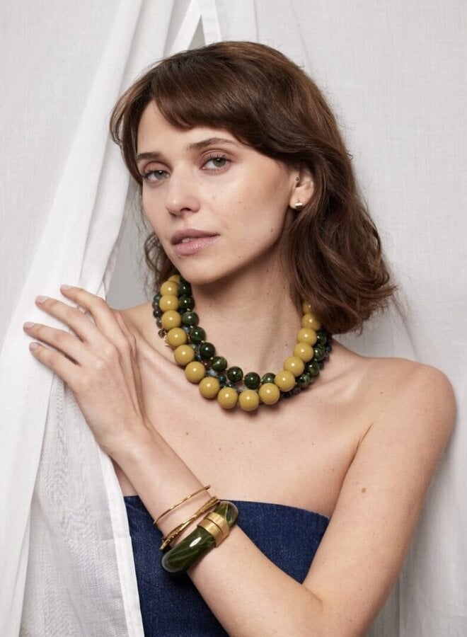 Ellen beekmans bumper bangle groen melee