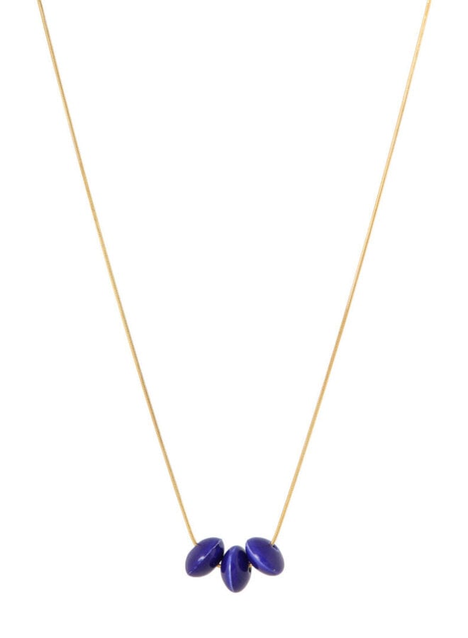Ellen Beekmans ketting met porcelain blue