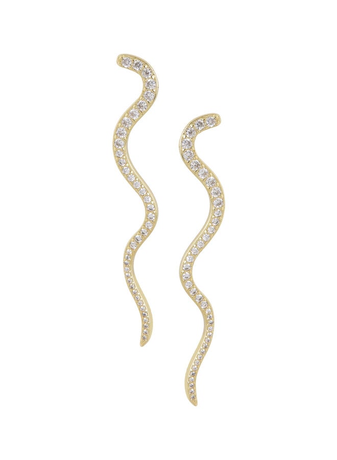 Ellen Beekmans lange snake oorsteker