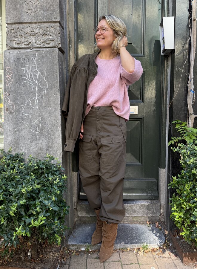 Second Female zonie suede jacket black olive