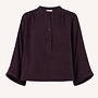 By Bar jess blouse wine check