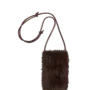 Barts malinna phonebag dark brown