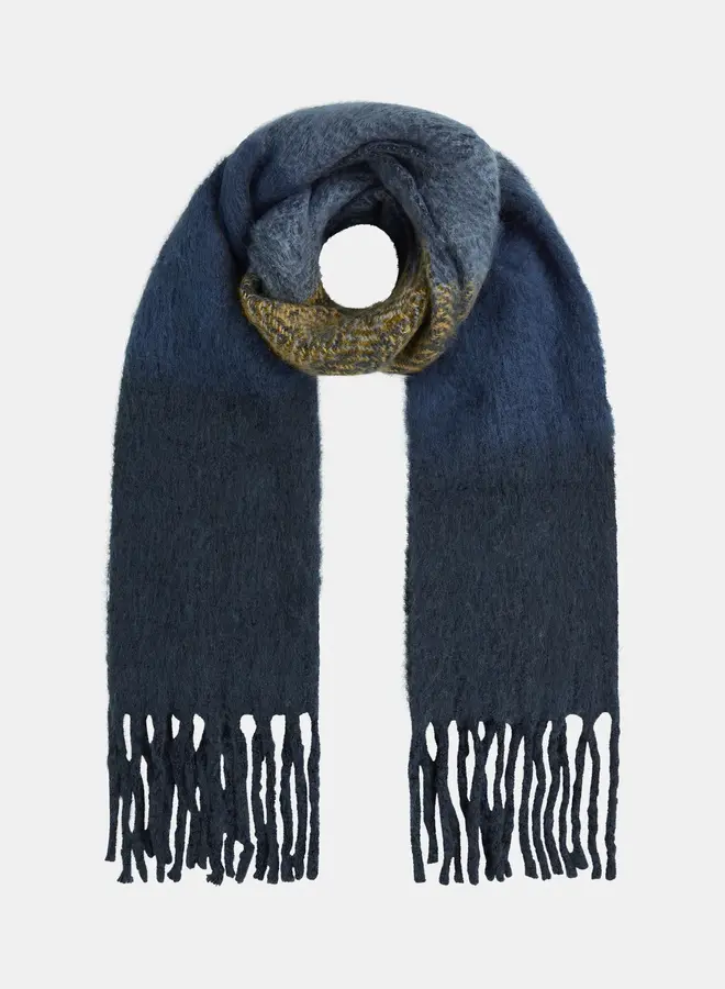 Penn&ink W26Q022 scarf navy stripe