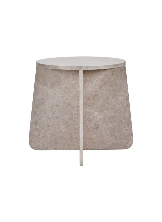 House Doctor side table marble h 40, dia 48 cm