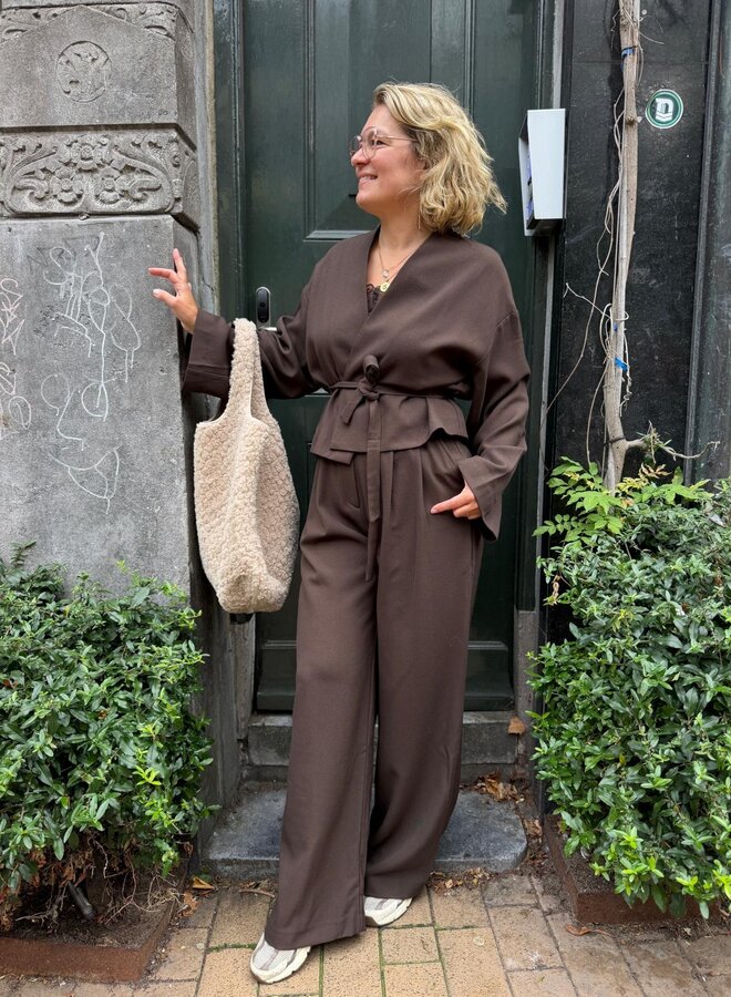 Club L'avenir amari trouser chocolate