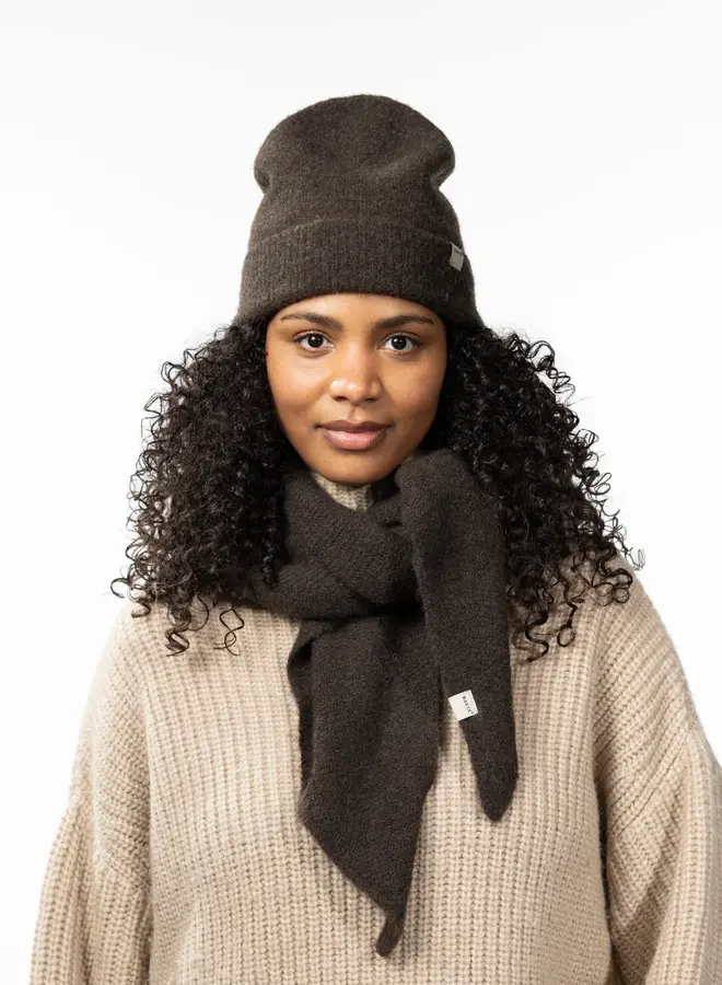 Barts fhearna scarf dark brown