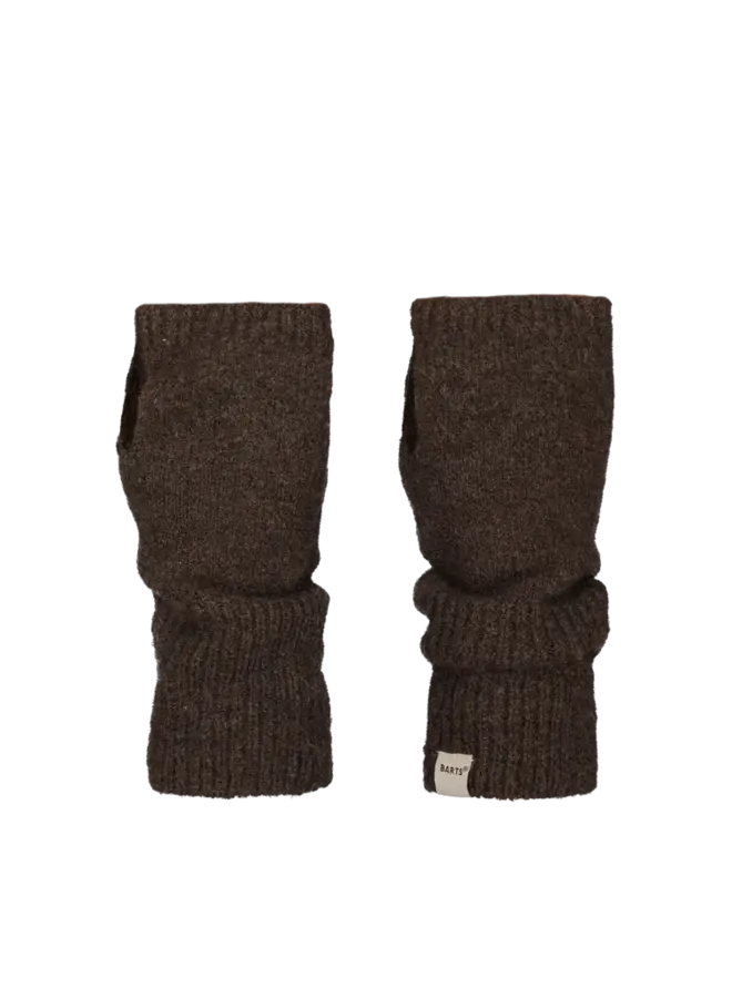 Barts fhearna fingerless gloves dark brown