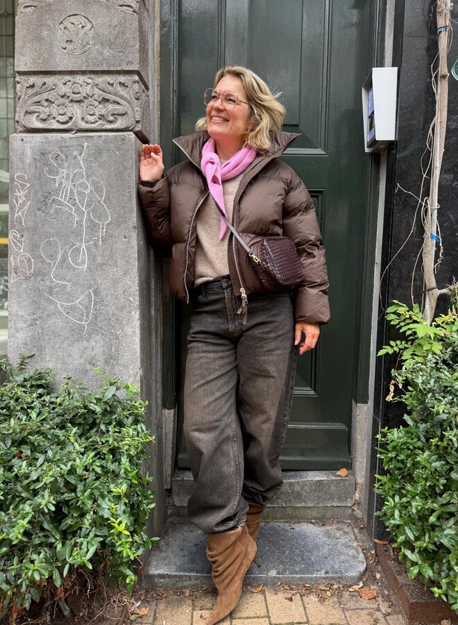 Second F. riya puffer jacket demitasse
