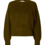 SF mira ls knit short o-neck noos tir green