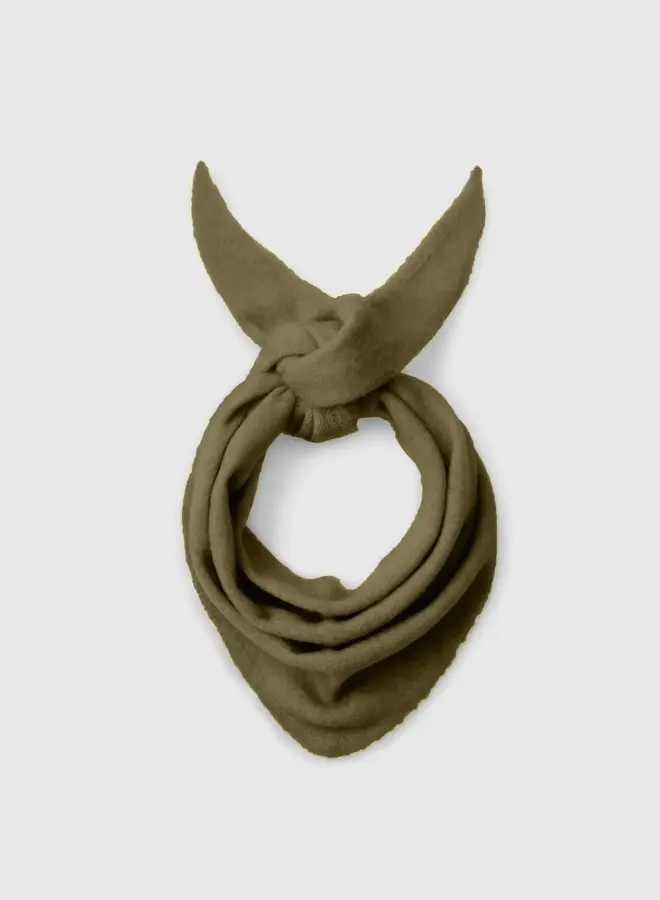 SF lulu brushed wool blend scarf noos fir green