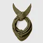 SF lulu brushed wool blend scarf noos fir green