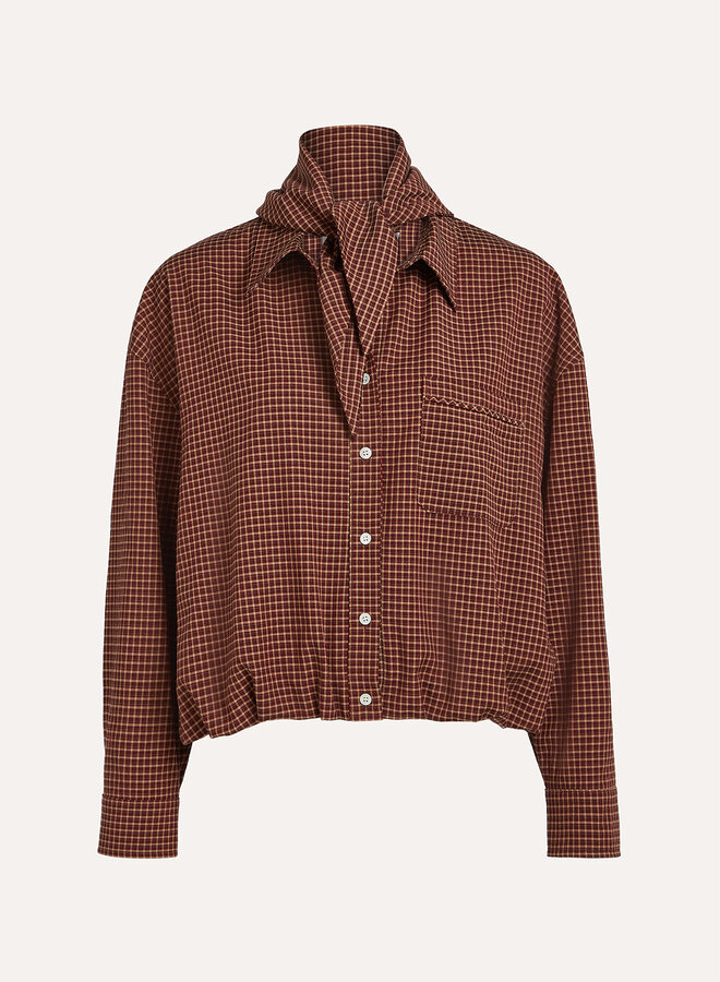 Circle yana blouse russet brown