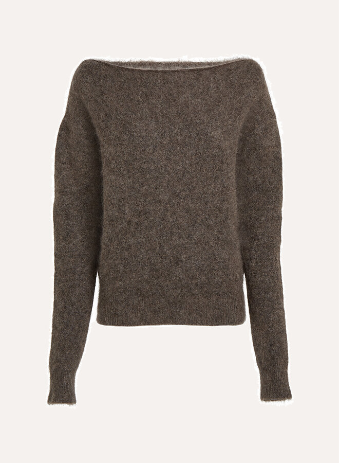 Circle river knit raw umber
