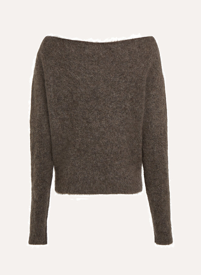 Circle river knit raw umber