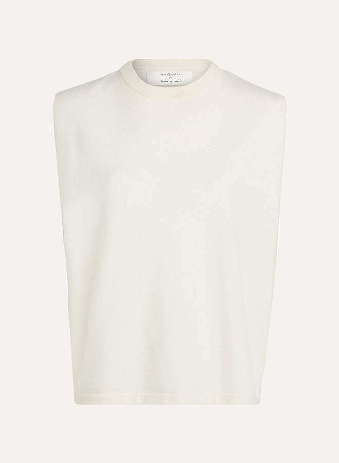 Circle elly knit white dust